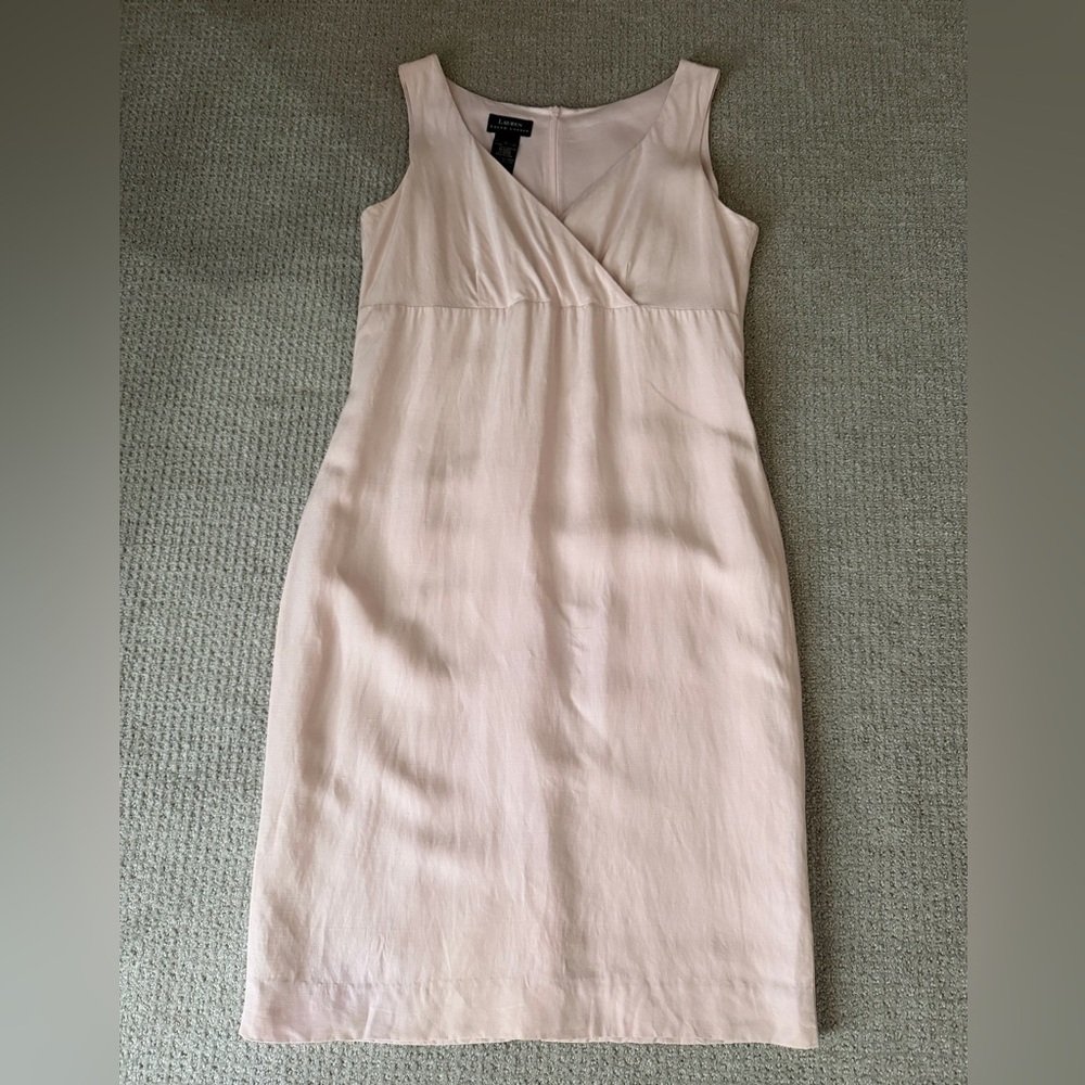 Ralph Lauren Light Blush Pink Midi Dress